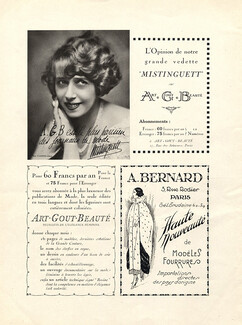 Mistinguett 1923 Portrait, Autograph