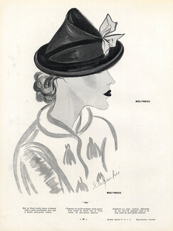 Molyneux 1936 Schompré, Hats