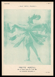 Pretty Myrtill 1917 ''Ibis Bleu'' Dancer Music Hall, Cabaret