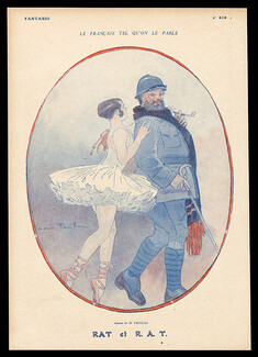 Mario Pezilla 1917 ''Rat et R.A.T'' Ballet, ww1