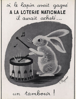 Loterie Nationale 1943 Raymond Peynet