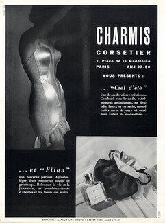 Charmis (Lingerie) 1954 Combiné, Filou Perfume