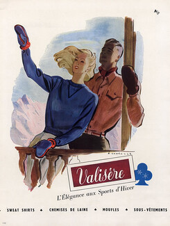 Valisère (Winter sports) 1947 A. Chazelle, Sweater