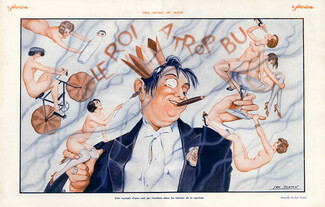 Leo Fontan 1929 ''Le Roi a trop bu'' Nude Stockings