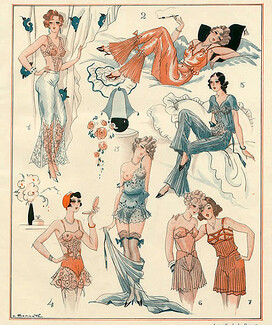 Bonnotte 1931 Lingerie Babydoll Stockings Pajamas