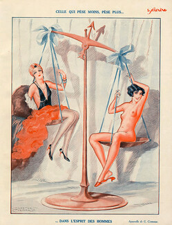 Gaston Cirmeuse 1931 Celle qui Pèse moins, Pèse plus... pour les Hommes, Nude
