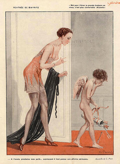 Georges Pavis 1930 Lingerie, Nightgown, Angel