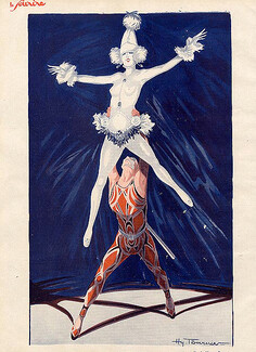 Henry Fournier 1928 Circus, Music-Hall, Acrobats
