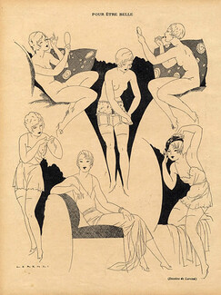 Lorenzi 1932 lingerie, Stockings Hosiery, Garter Belt, Sexy Looking Girl, Making-up
