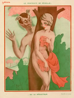 Lorenzi 1931 Seducer Faun, Nude