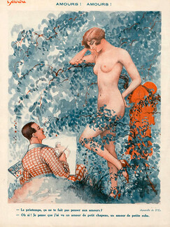 Vald'Es 1932 Nude art modeling, Painter