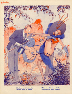 Vald'Es 1932 Sexy looking girls, Le Baise-Main...