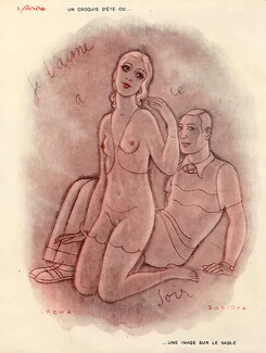 Zaliouk 1931 Lovers, Nude