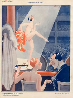 Pierre Herault 1928 Music-Hall, Costume Chorus Girl, Topless