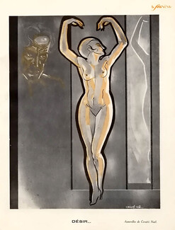 Cerutti Noël 1931 "Désir", Desire, Nude