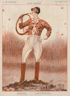 Henry Fournier 1928 Huntress, Hunting Horn