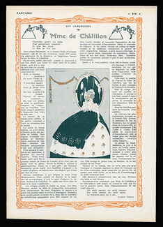 Mme de Châtillon, 1912 - Umberto Brunelleschi, Text by Gaston Derys