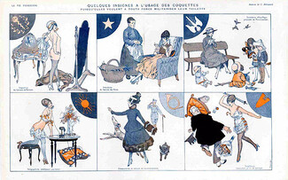 Hérouard 1916 Les Coquettes...Inspectrice, Télégraphiste, Chasseresse, Torpilleuse...Sexy Girls