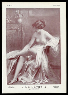 Enjolras 1911 ''Le Lever'', Sexy Looking Girl, Topless