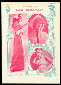 Jane Renouardt 1911 Cl. Reutlinger Portrait Theatre Costume