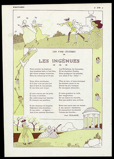 Les Ingénues, 1911 - Charles Martin, Texte par Paul Verlaine