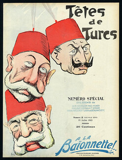 SEM 1915 ''Têtes de Turcs'' Caricature