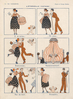 George Barbier 1918 Love Story Comic Strip