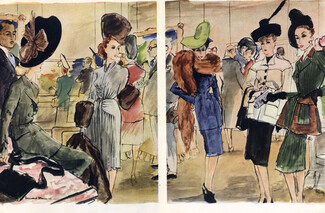 Bernard Blossac 1943 Art Galery Charpentier, Lucien Lelong, Robert Piguet, Worth, Balenciaga, Paquin