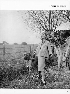 Chanel 1957 Fashion Photography Dog