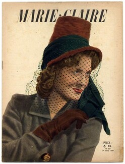 Marie Claire 1944 N°307 Jacques Fath Gruau, 16 pages