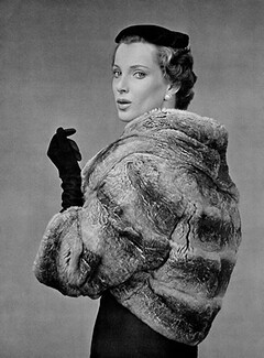 Christian Dior (Fur) 1954 Chinchilla, Fashion Photography