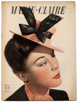 Marie Claire 1941 N°194 Suzy Hat, René Gruau, 28 pages