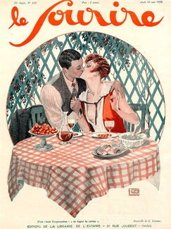Georges Léonnec 1929 Lovers, Kiss