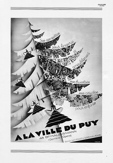 A La Ville Du Puy 1930 Christmas tree