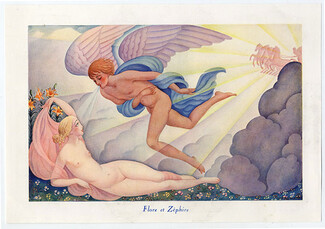Gerda Wegener 1928 Flore et Zephire, Nudes Eros