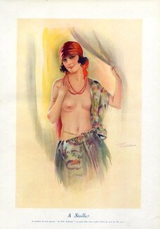 Suzanne Meunier 1928 A Séville, Andalousian Topless
