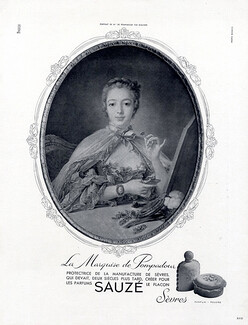 Sauzé (Perfumes) 1946 Marquise de Pompadour Portrait