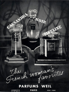 Weil (Perfumes) 1939 Cassandra Noir Zibeline