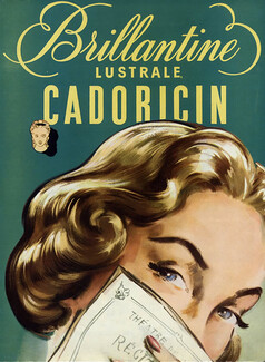Cadoricin (Cosmetics) 1951 Brillantine Hairstyle