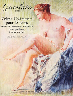 Guerlain (Cosmetics) 1961 D'après "le Repos de Diane" de Boucher, Nude