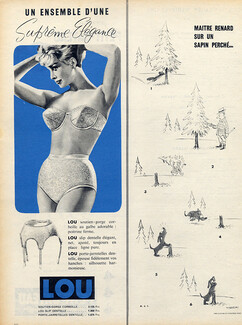 Lou (Lingerie) 1959 Garter Belt, Bra