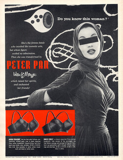 1952 Peter Pan Strapless Bras Ad For all 3 Figure Types
