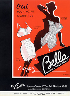 Bella (Lingerie) 1957 Girdle, Corselette
