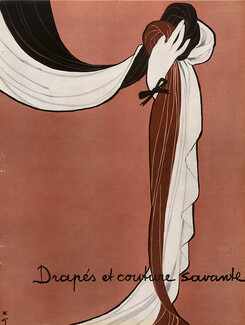 Gruau 1946 Drapes & Couture Savante
