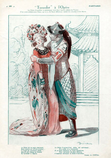 Drésa 1928 Turandot Opéra Puccini, Chinese, China, Theatre Costume