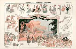 Henri Avelot 1910 La fête chez Thérèse a l'opéra