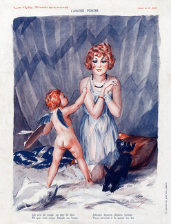 De Belair 1930 Painter Angel, Making-up, Babydoll