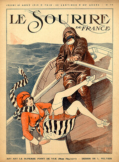 Peltier 1918 Sexy Girl Sailor