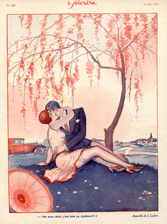 Julien Jacques Leclerc 1929 Kiss Sexy Girl