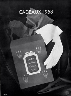 Christian Dior 1957 "Cadeaux 1958" Stockings & Gloves